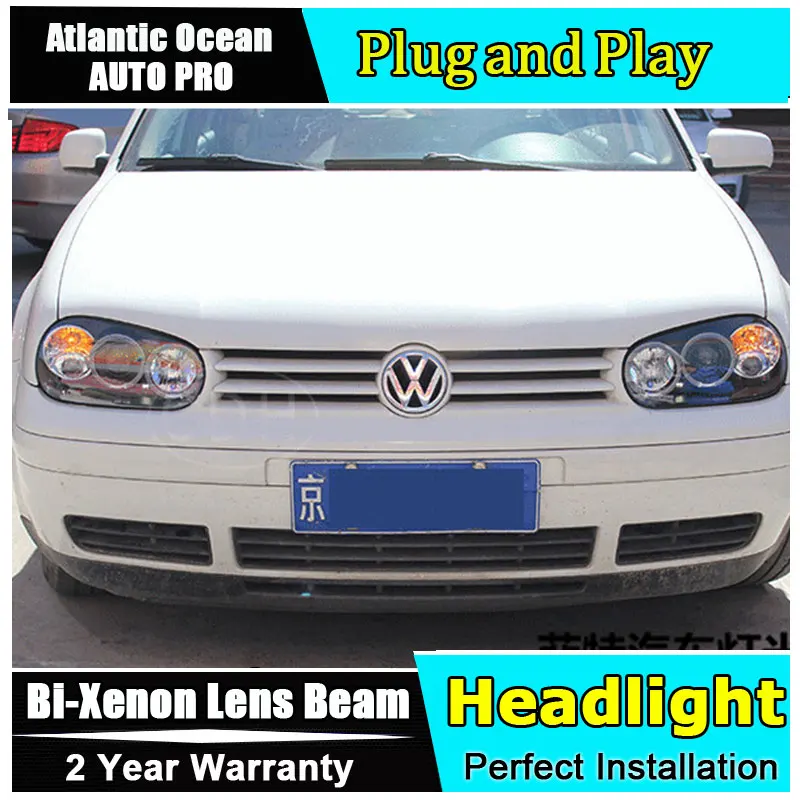 Для гольф vw 4 98-05 головной светильник s Ангельские глазки xenon объектива