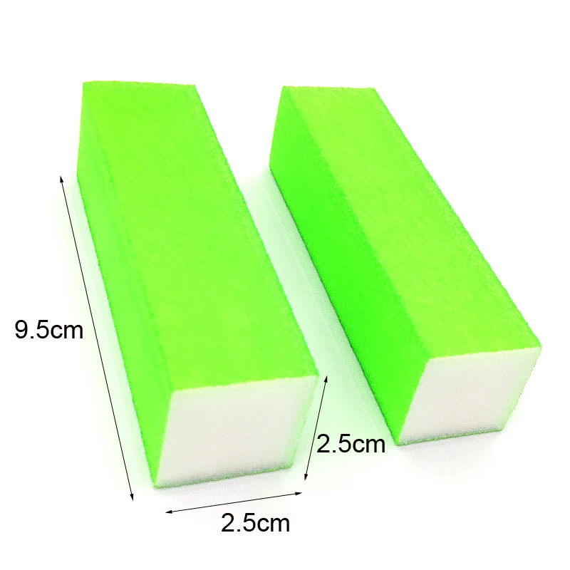 50 лампочек для ногтей профессиональные высококачественные зеленые губки