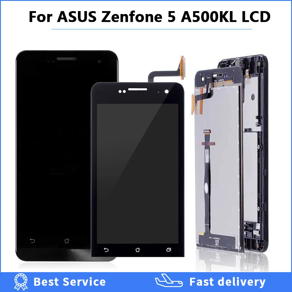 

LCD For ASUS Zenfone 5 A500CG A500KL A501CG LCD Display Touch Screen with Frame A500CG A500KL A501 Display Digitizer Assembly