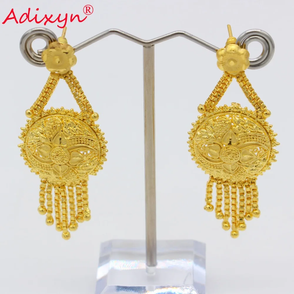 Серьги с кисточками Adixyn женские/женские золотые/медные серьги для