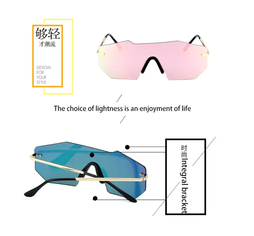 Мужские солнцезащитные очки без оправы черные поляризационные зеркальные