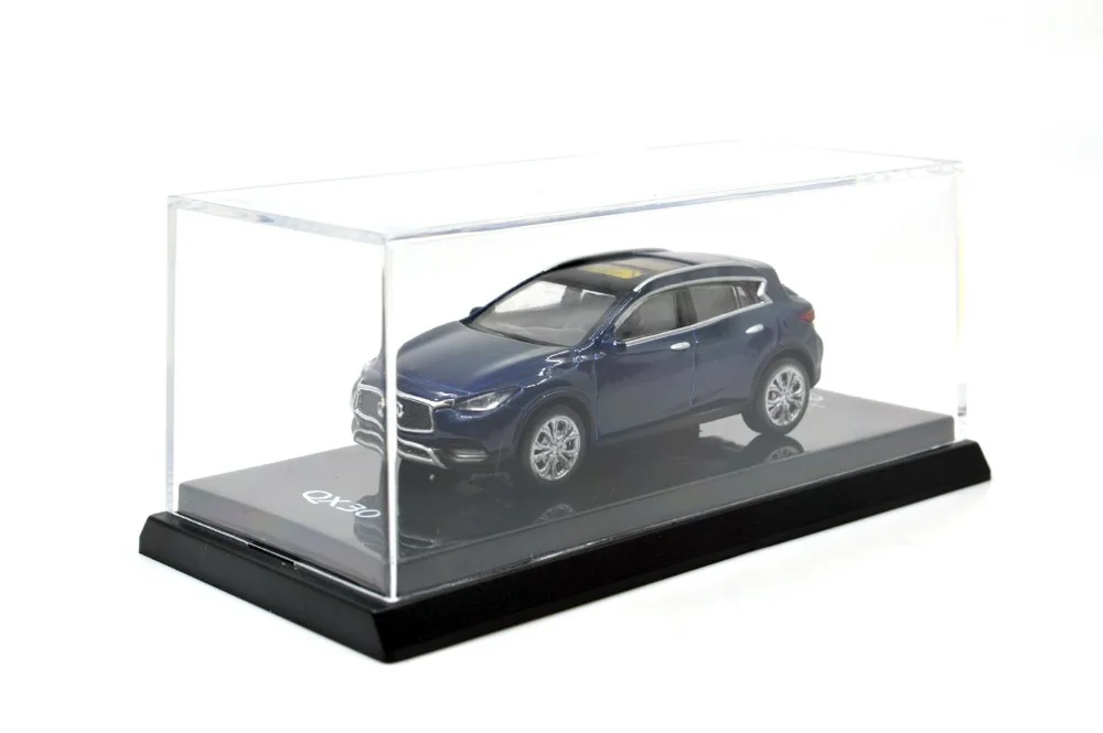 1/64 1:64 1 64 масштаб Infiniti QX30 2017 синяя литая модель автомобиля Оригинальная