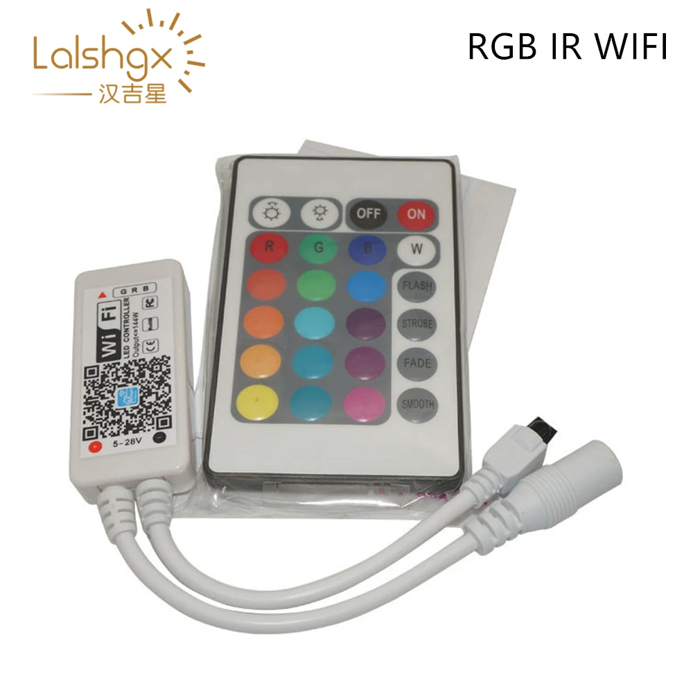 Светодиодный контроллер с таймером DC12-24V MINI WIFI RGB/RGBW /RGBCW ИК радиочастотный