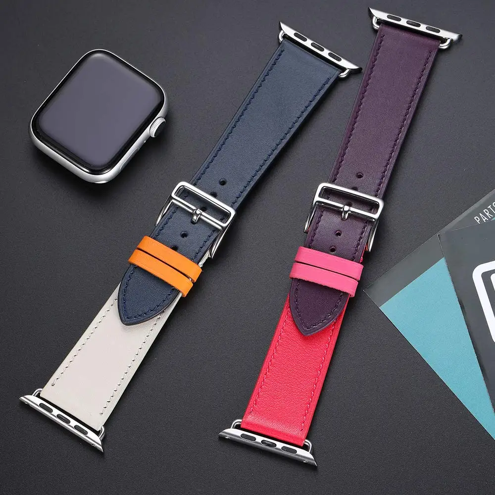 Кожаный браслет, ремешки для Apple watch band 4, 5, 44 мм, 40 мм, один браслет, посвященный концертному туру для iwatch series 3, 2, 1, 42 мм, 38 мм, аксессуары
