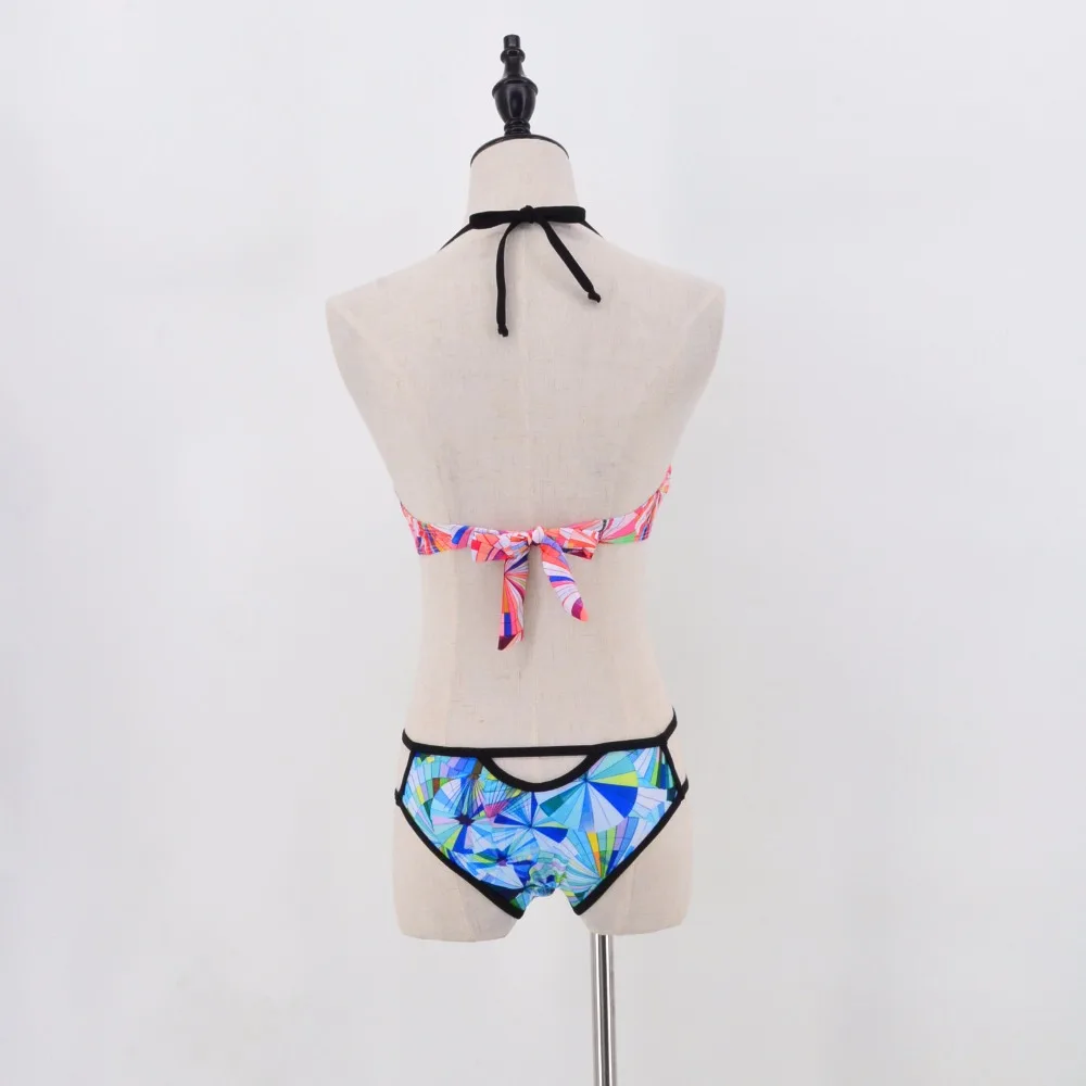 Sexy Bikinis Women Swimsuit 2018 Summer Cut Out Bathing Suits Push Up Bikini Print Swimwear Beach Wear With Underwire Biquini |