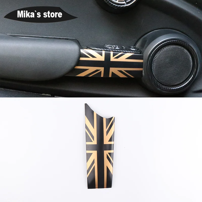 Union Jack Внутренний дверной комплект с ручкой защитная оболочка чехол наклейка для mini cooper R55 R56 R57 R58 R59 автомобильный Стайлинг