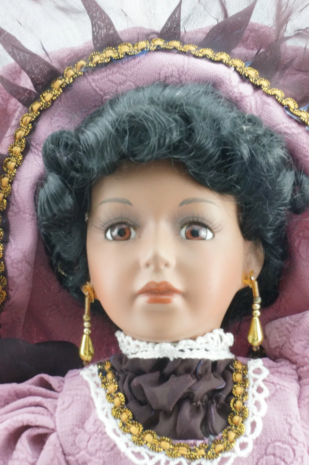 Cosette 16 &quotНовая коллекция фиолетовая Реалистичная кукла косички фарфоровая