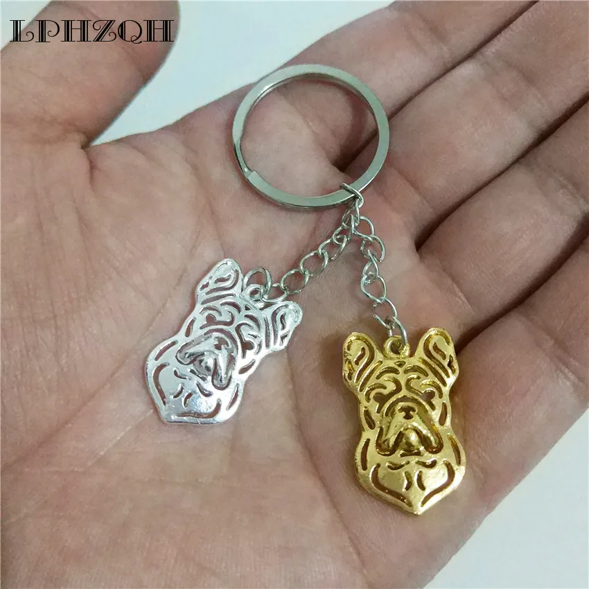 

LPHZQH Уникальный популярный модный брелок для ключей французского бульдога модный брелок с подвеской для сумки для женщин мужчин девушек под...