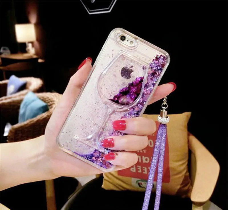 XSMYiss 3D стеклянный жидкий зыбучий песок чехол для телефона для iPhone 11 Pro Max 5 5S 6 6S 7 8 PLUS X 10 Xs Max XR зыбучий песок чехол для телефона