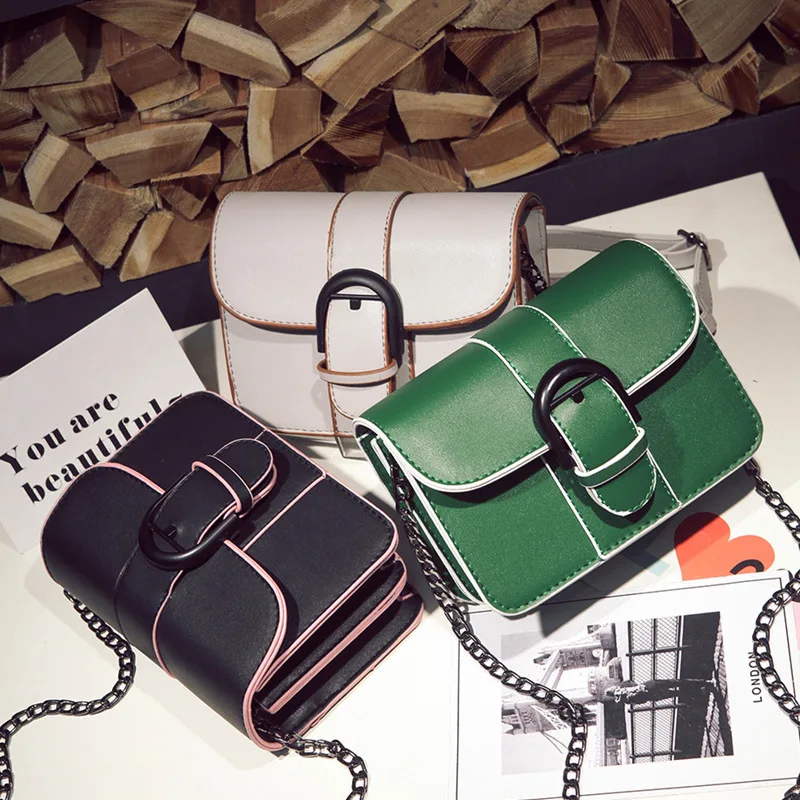 2017 мода новые подковы пряжки женский Британский ветер ретро небольшой площади