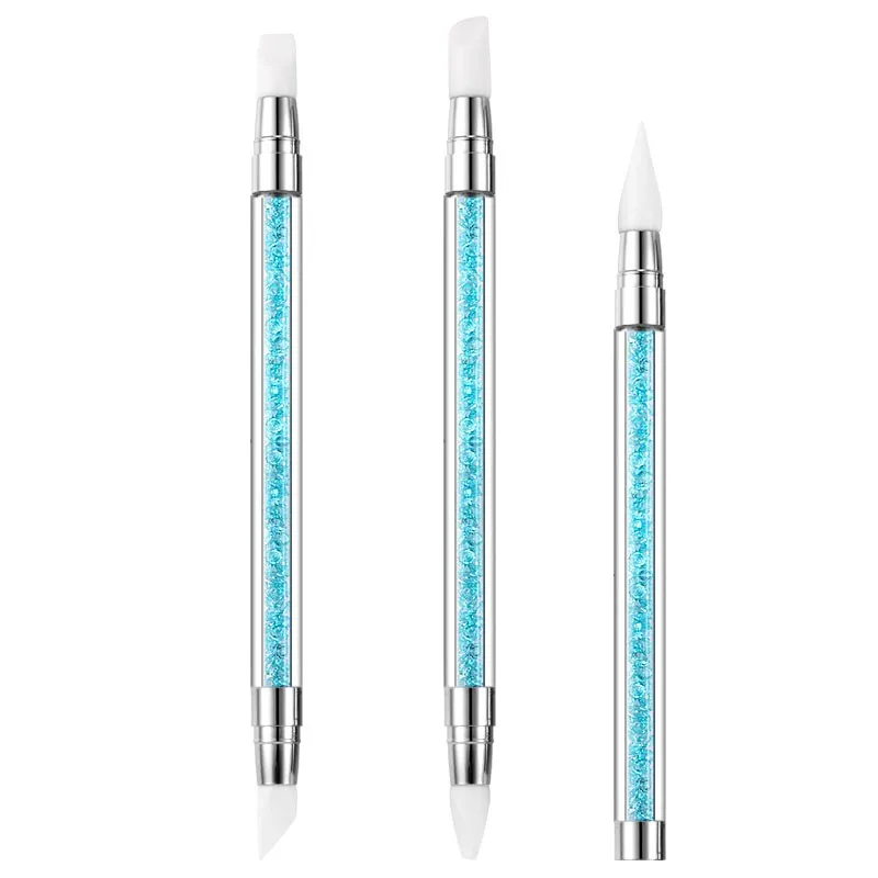 Модный УФ гель для дизайна ногтей 3 шт. дизайн Раскрашивание голубыми