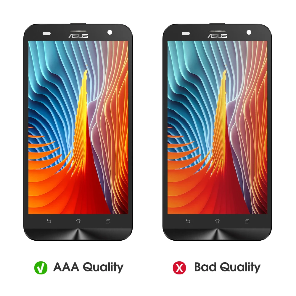 5,5 ''для ASUS ZenFone 2 Laser ZE550KL Z00LD ЖК-дисплей панель сенсорный экран дигитайзер с рамкой в сборе Замена