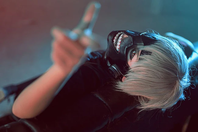 Kaneki Кен косплей Токийский вурдалак мальчик японского аниме короткие волосы мужской костюм аксессуары костюм играть волосы Серебряный Хэллоуин