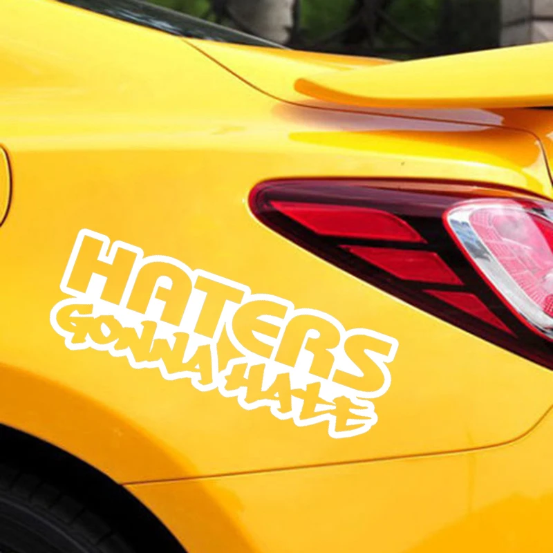 Haters Gonna Hate JDM Decal Sticker Car Truck Window Creativity Accessories Motorcycle Styling Body Decals | Автомобили и
