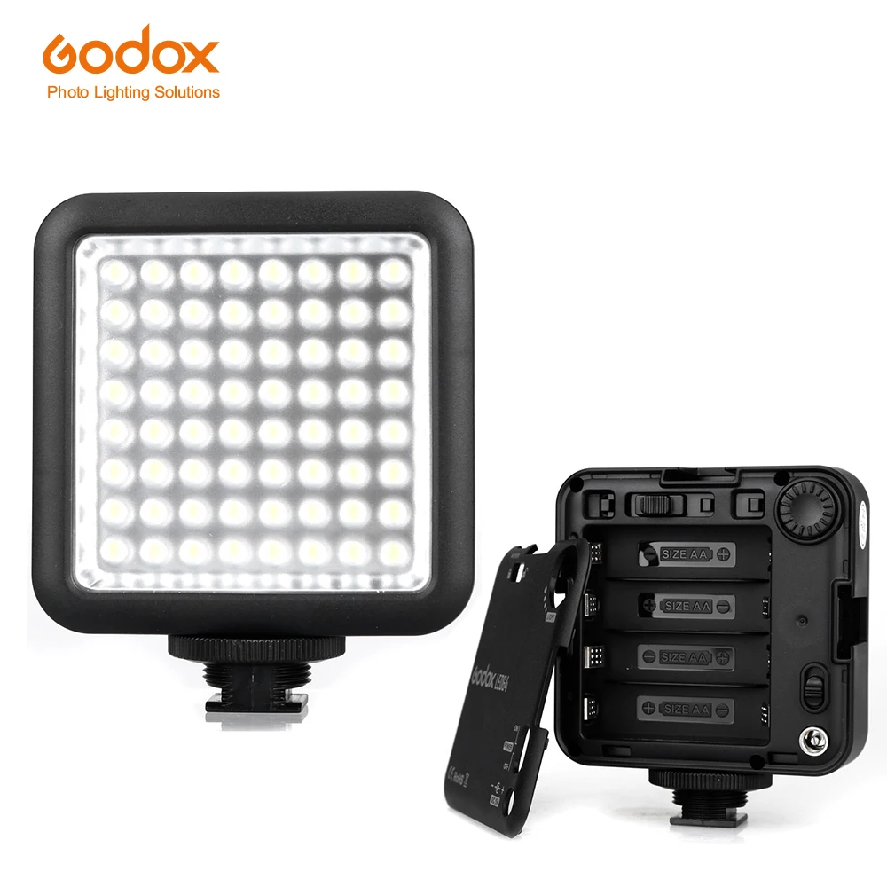 Godox LED64 светодиодный видео свет для DSLR камеры видеокамеры Мини DVR как заполняющий