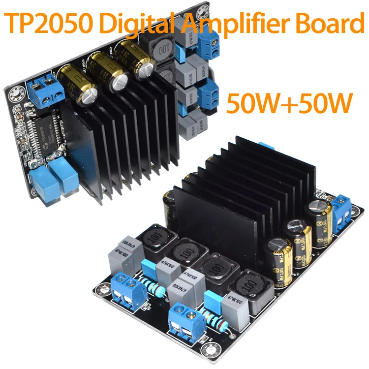 Совершенно новая плата цифрового усилителя класса D TP2050 + TC2001 50 Вт Φ 3A Бесплатная