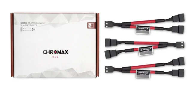 Noctua SYC1 chromax адаптер Кабели процессор вентилятор охлаждения разветвитель вентилятора кабель Y сплиттер компьютер PC Вентилятор кабель питания 1 до 2 конвертер