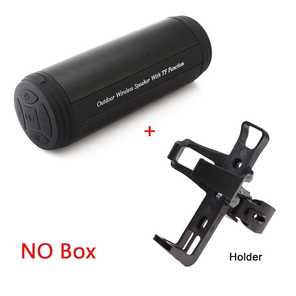 Black holder no box T3 Портативный Bluetooth Динамик открытый Беспроводной Водонепроницаемый CSR Мощный сабвуфер глубокий бас беспроводные колонки MP3 плеер с микрофоном - Цвет: Black holder no box