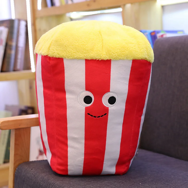 Моделирование быстрая подушка в виде еды молочный чай чип пицца мороженое плюшевые игрушки милые подушки Kawaii мягкие супер качество подарок ребенку