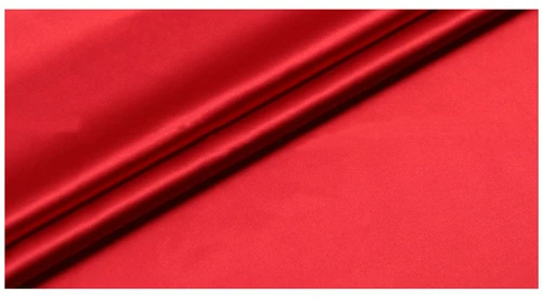 4 chinese red 19 момме 140 см ширина эластичная шелковая атласная ткань для шелкового платья шелковая одежда HL297 - Цвет: 4 chinese red