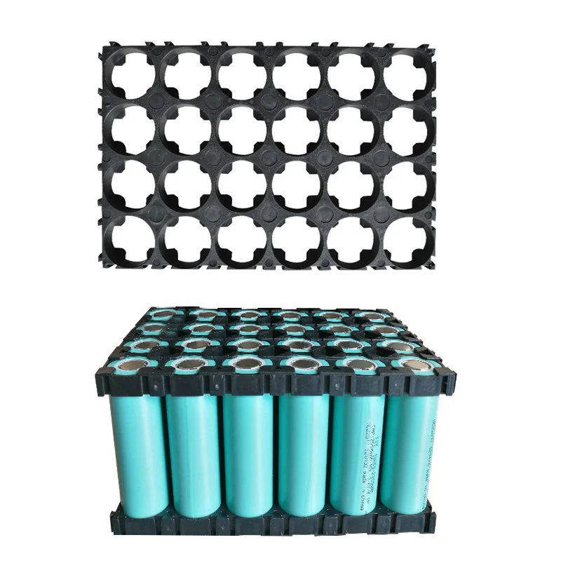 Novel 5/10 Pcs 4x6 Cell Spacer 18650 Li-ion Battery Holder Bracket Plastic Radiating Shell Rack Cylindrical Batteries Fixture Sh | Лампы и