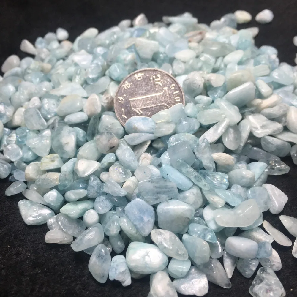 Дропшиппинг 50 г Натуральный аквамарин кварцевый кристалл камень рок чипы
