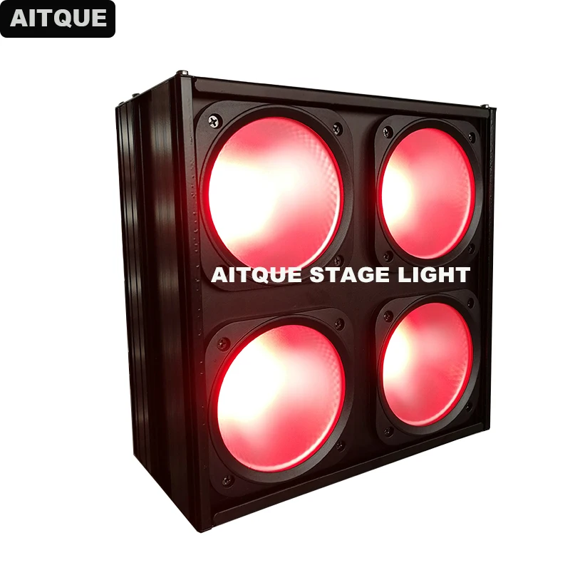 (4 светильник ильника s/чехол) Led studio ing 4 blinder matrix wash Eye LED Audience Stage light Blinder RGB 3 в 1 road