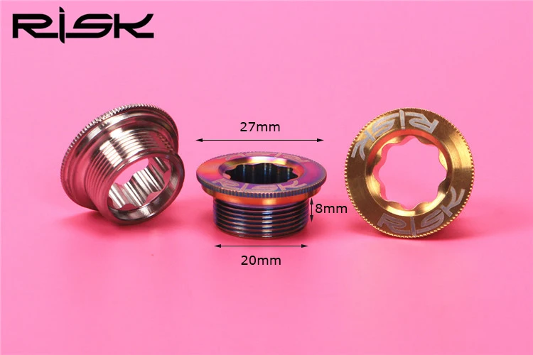 RISK M20x8mm винты рукоятки велосипеда болты для XT/XT* R/SLX/Deore велосипедная цепь колеса полый коленчатый рычаг болты для крышки из титанового сплава