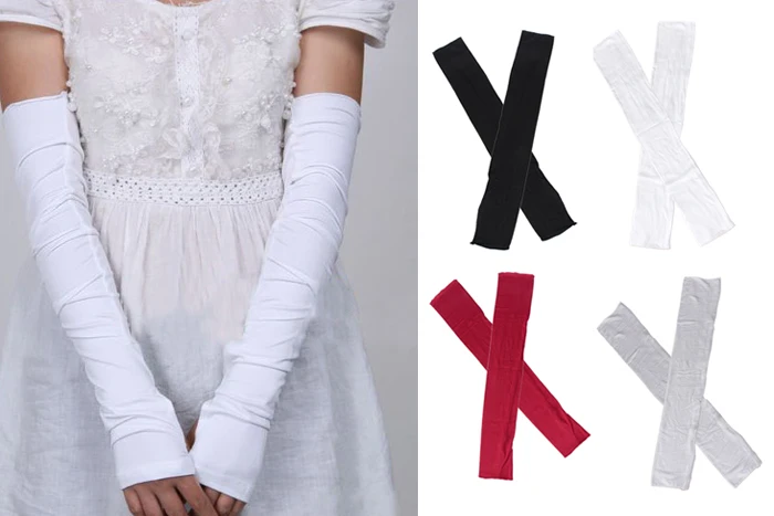 Популярные Модные женские перчатки летние длинные с защитой от УФ лучей|Женские