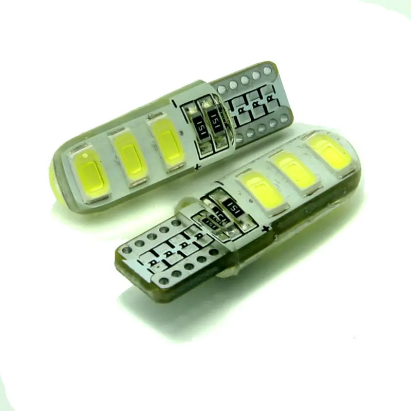 2018 автомобильный Стайлинг 2 шт./лот силиконовая супер яркая T10 5630 6SMD Светодиодная