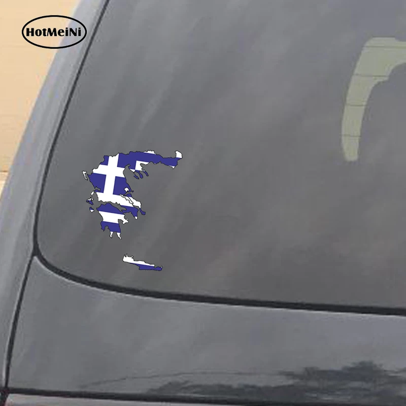 HotMeiNi автомобильный Стайлинг греческий силуэт флаг бампер наклейка карта JDM для