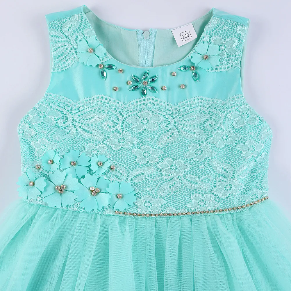 2019 Летнее Детское платье для девочек на свадьбу нарядные вечерние платья