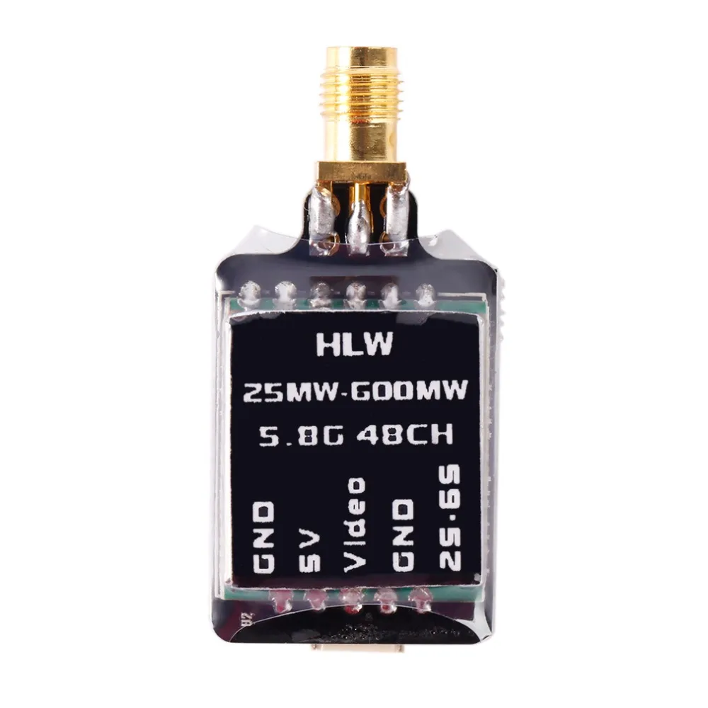 25 mw 600 mW 5 8G 48CH 2 S 6 600mw FPV видео аудио передатчик RC SWith PR SMA внутренняя игла прямой