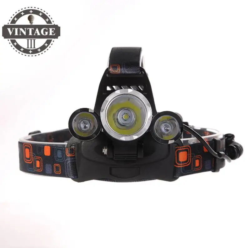 3T6 светодиодный RJ5000 перезаряжаемая головная лампа 8000 люменов фара охотничья