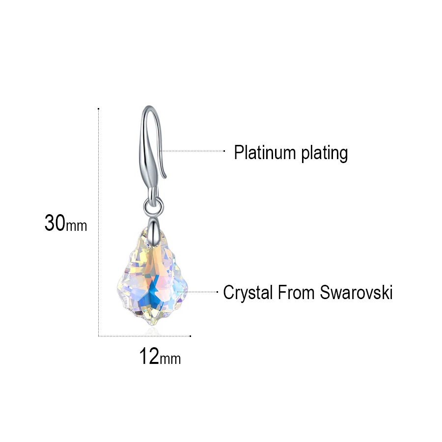 MALANDA Мода Кристалл от Swarovski набор капли воды ожерелье серьги для женщин Ювелирные