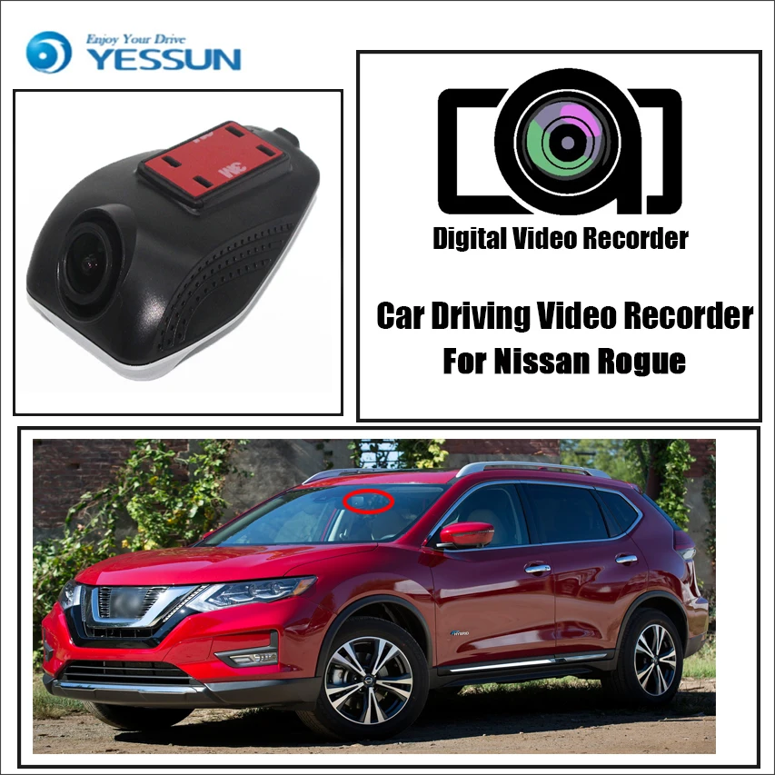 YESSUN для Nissan Rogue Автомобильный видеорегистратор Wifi DVR мини камера Novatek 96658 FHD 1080P