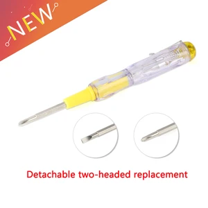 Пластиковая индуцированная электрическая отвертка с тестером, зонд с индикатором светильник тестер напряжения, ручка, детектор переменногопостоянного тока