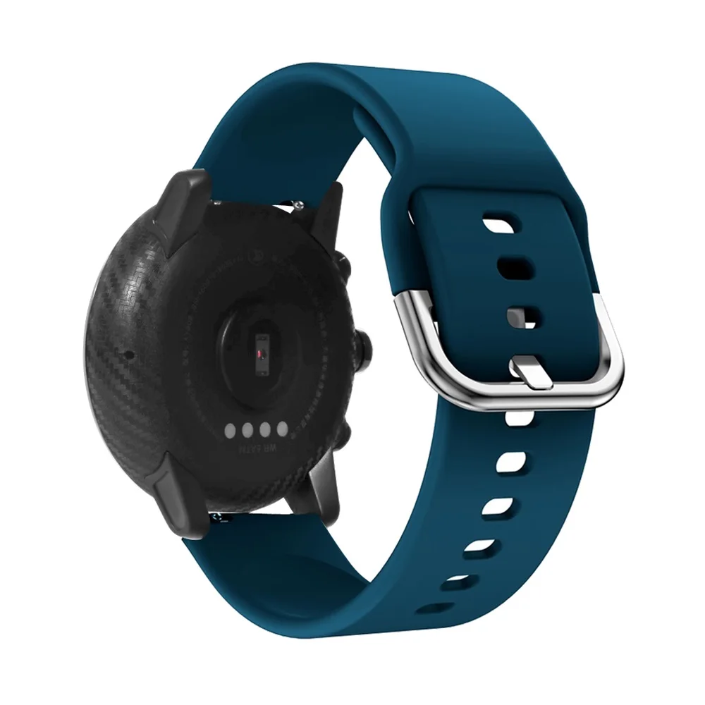 Силиконовый ремешок для наручных часов для Xiaomi Amazfit Stratos 2/Pace 1 для samsung Galaxy 46 мм/gear S3 для huawei Watch GT 22 мм