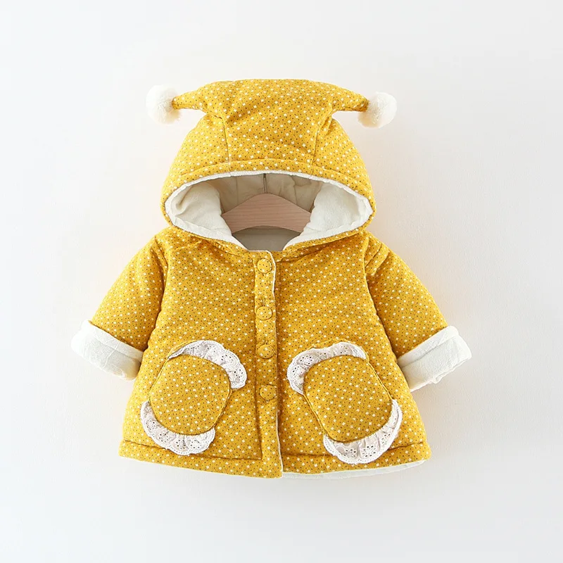 Модные зимние пальто для маленьких девочек с длинным рукавом теплая куртка