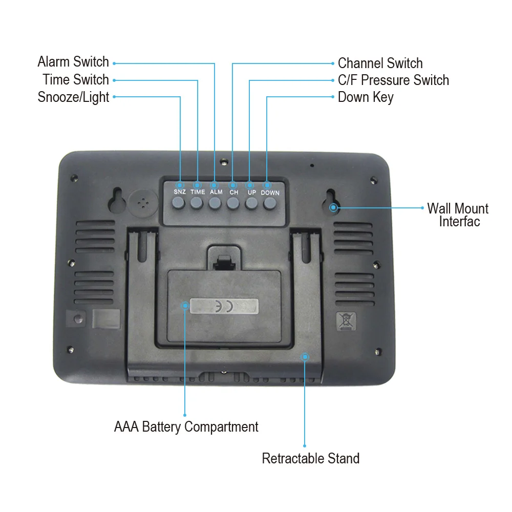 Беспроводная метеостанция для измерения температуры и влажности на улице внутри