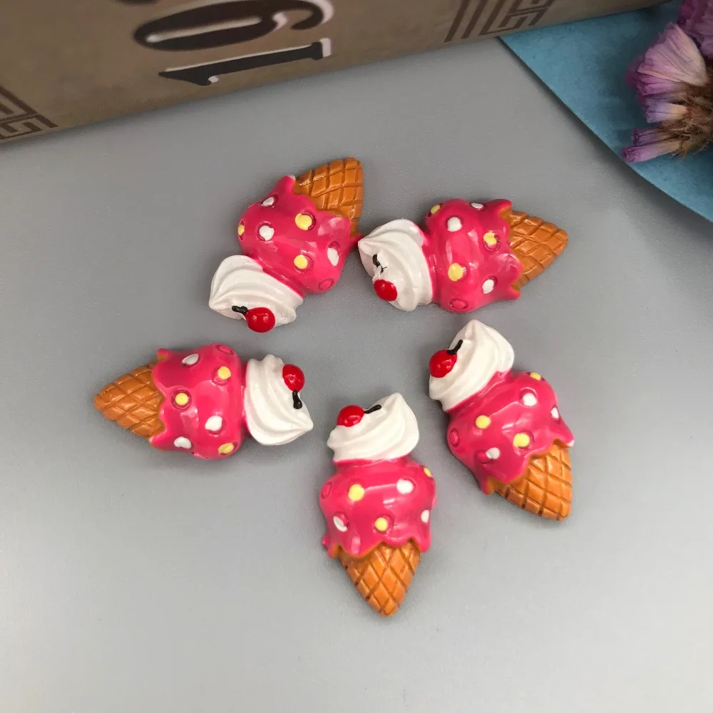 Бесплатная доставка! Полимерный миниатюрный Kawaii горячая Распродажа мороженого.