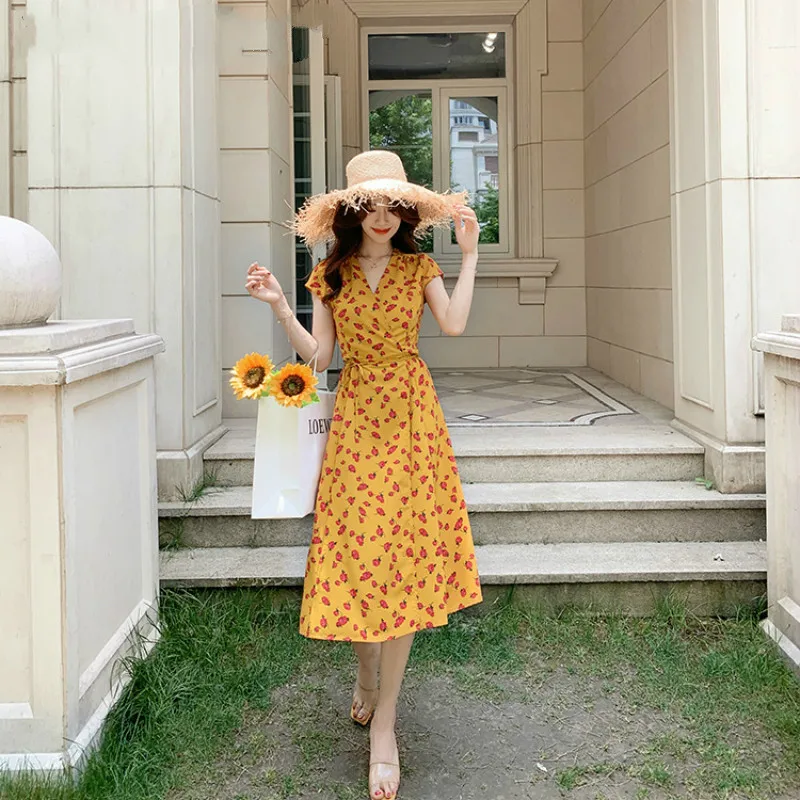 Женское пляжное платье корсет с коротким рукавом повседневное облегающее