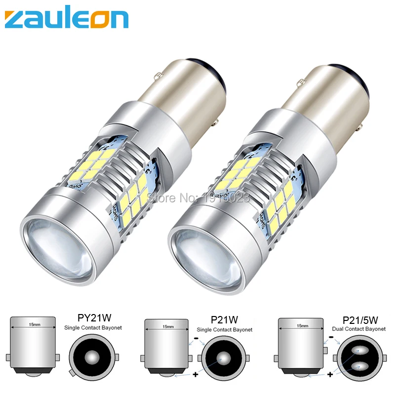 Zauleon 2 шт. S25 1156 1157 BAY15D BA15S Белый 810 люменов DRL светодиодный задний свет тормозные Strop