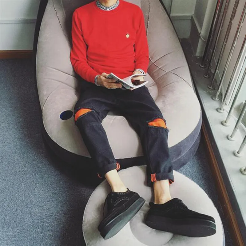 Повседневные Брюки Тонкий Ноги Тренировочные Моды Осень Стили Тенденции Девять