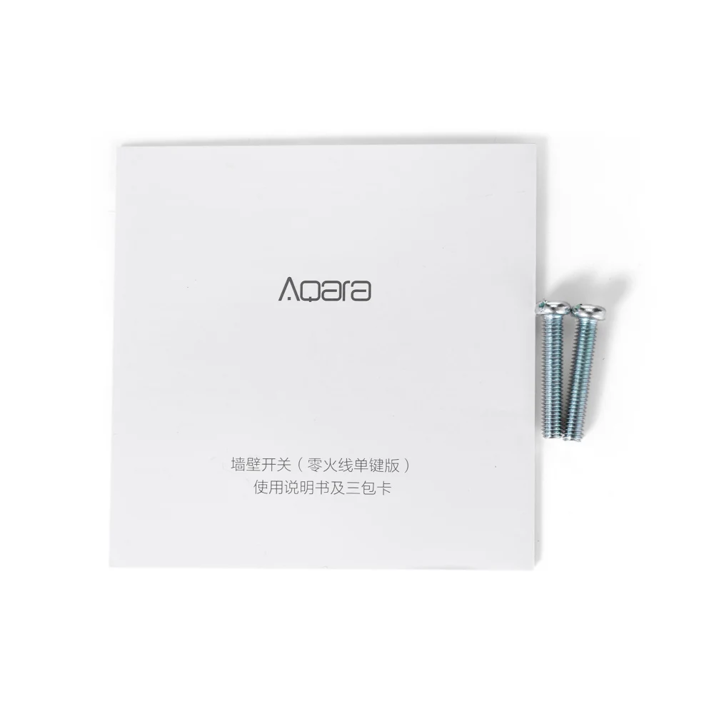 Aqara Smart Light Control Zero Line Single Fire wire ZigBee Wireless Key Wall Switch Smartphone APP Remote | Электроника