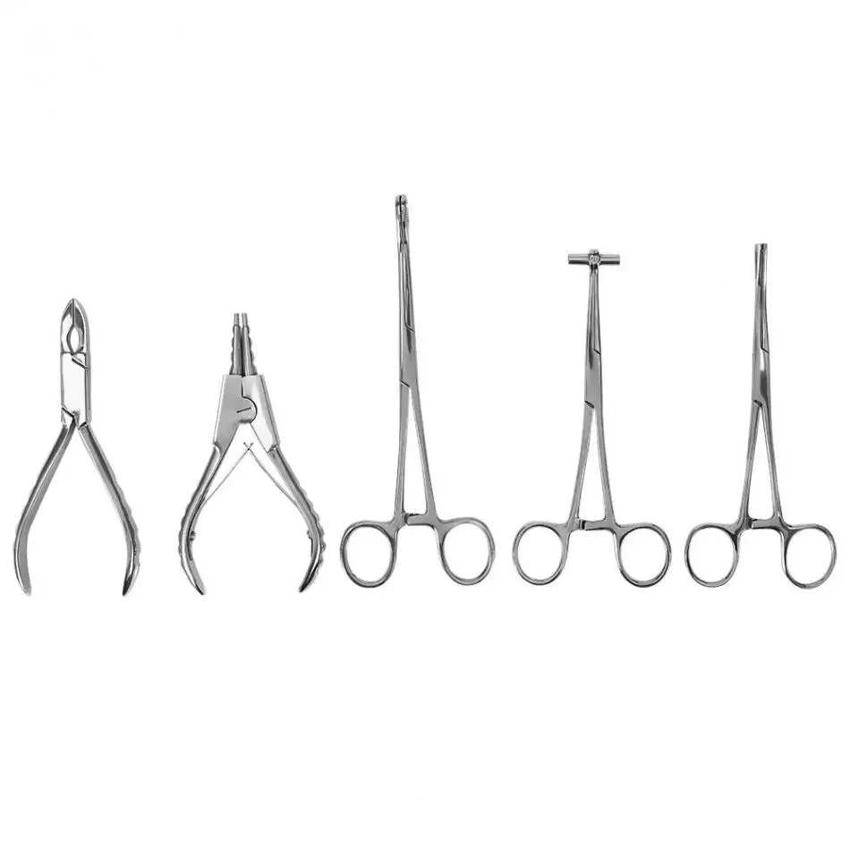 Профессиональный комплект для пирсинга Инструмент иглы татуировки пупка ушной