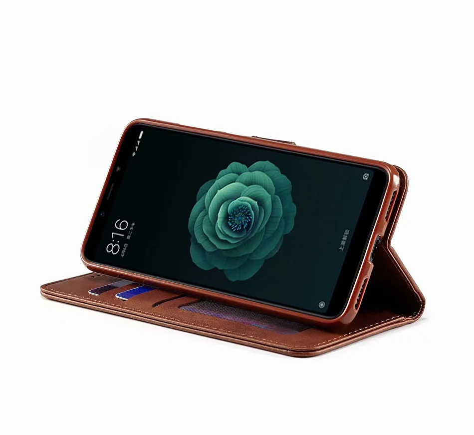 Xiaomi Mi A2 Lite чехол кожаный Винтажный чехол для телефона s On Xiaomi Mi A2 Lite чехол Флип Магнитный кошелек чехол s для Funda Xiaomi Mi A2