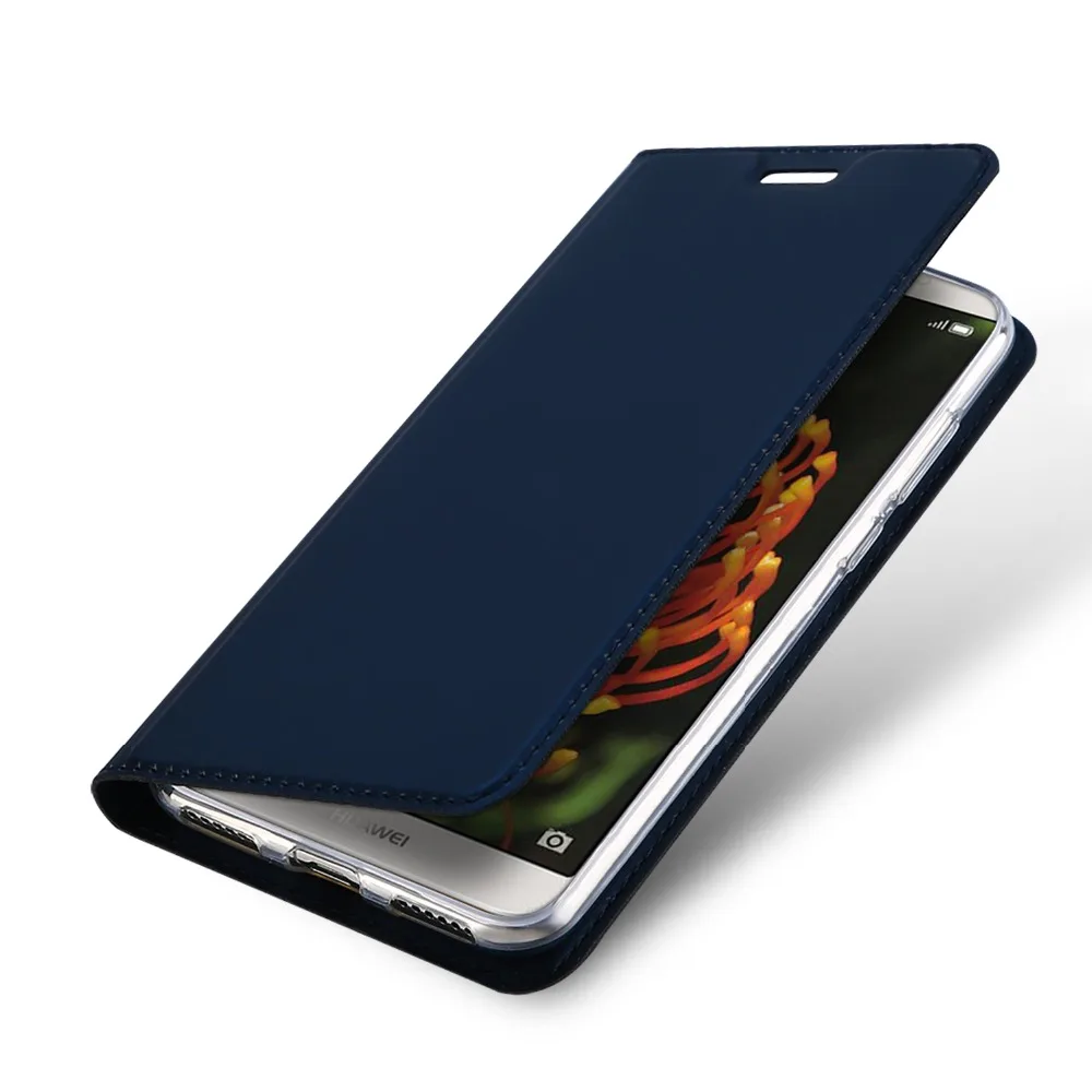 Чехол книжка для huawei Honor 7C Роскошный чехол из искусственной кожи с отделением