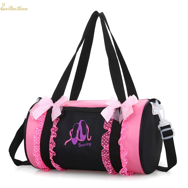 Балетная сумка для девочек розовая с вышивкой спортивные сумки рюкзак Каванс