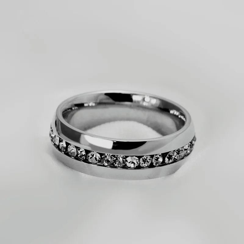 1 шт. модное кольцо с кристаллом женское ювелирное изделие Золотое из нержавеющей